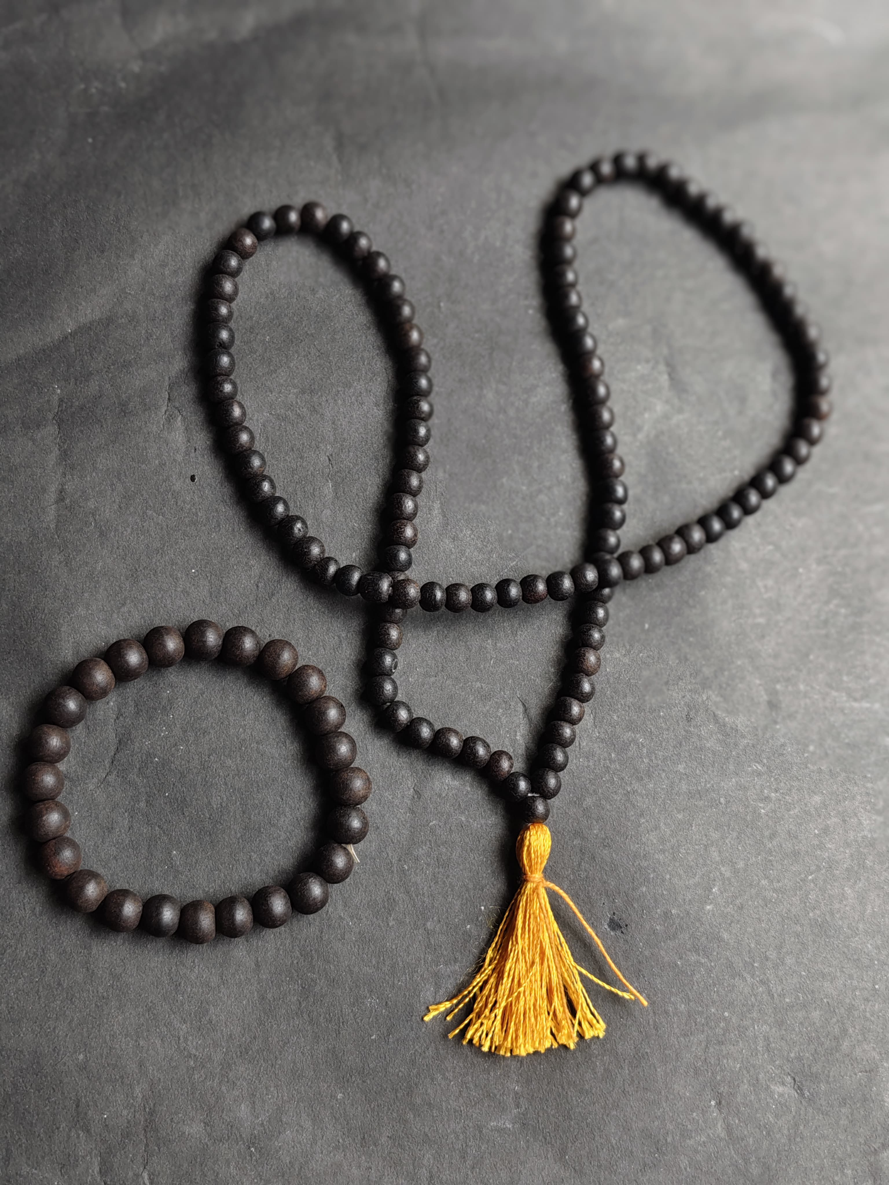 Karungali Mala & Bracelet Combo – Divine Protection & Strength Set 🔱