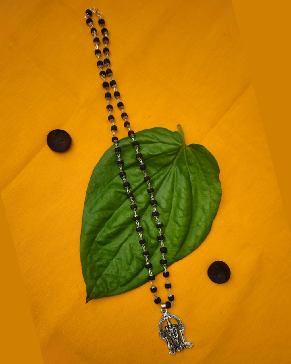 Karungali Mala with Murugan Locket